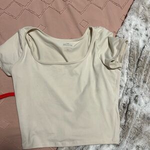 Hollister Beige Short Sleeve Top